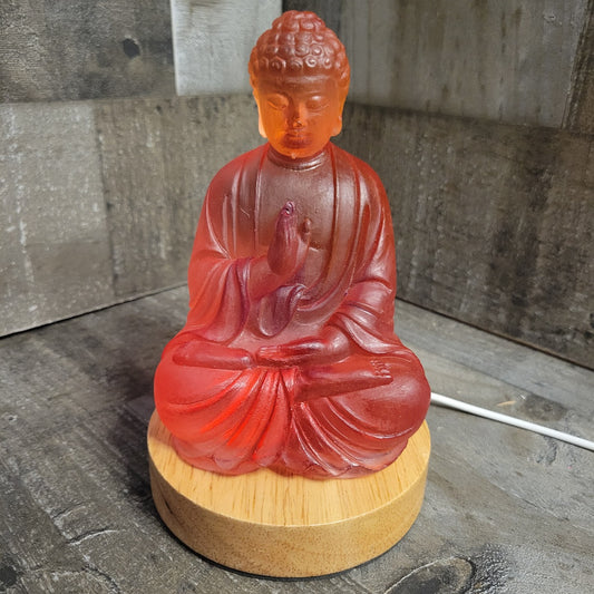 Inner Glow Red Buddha