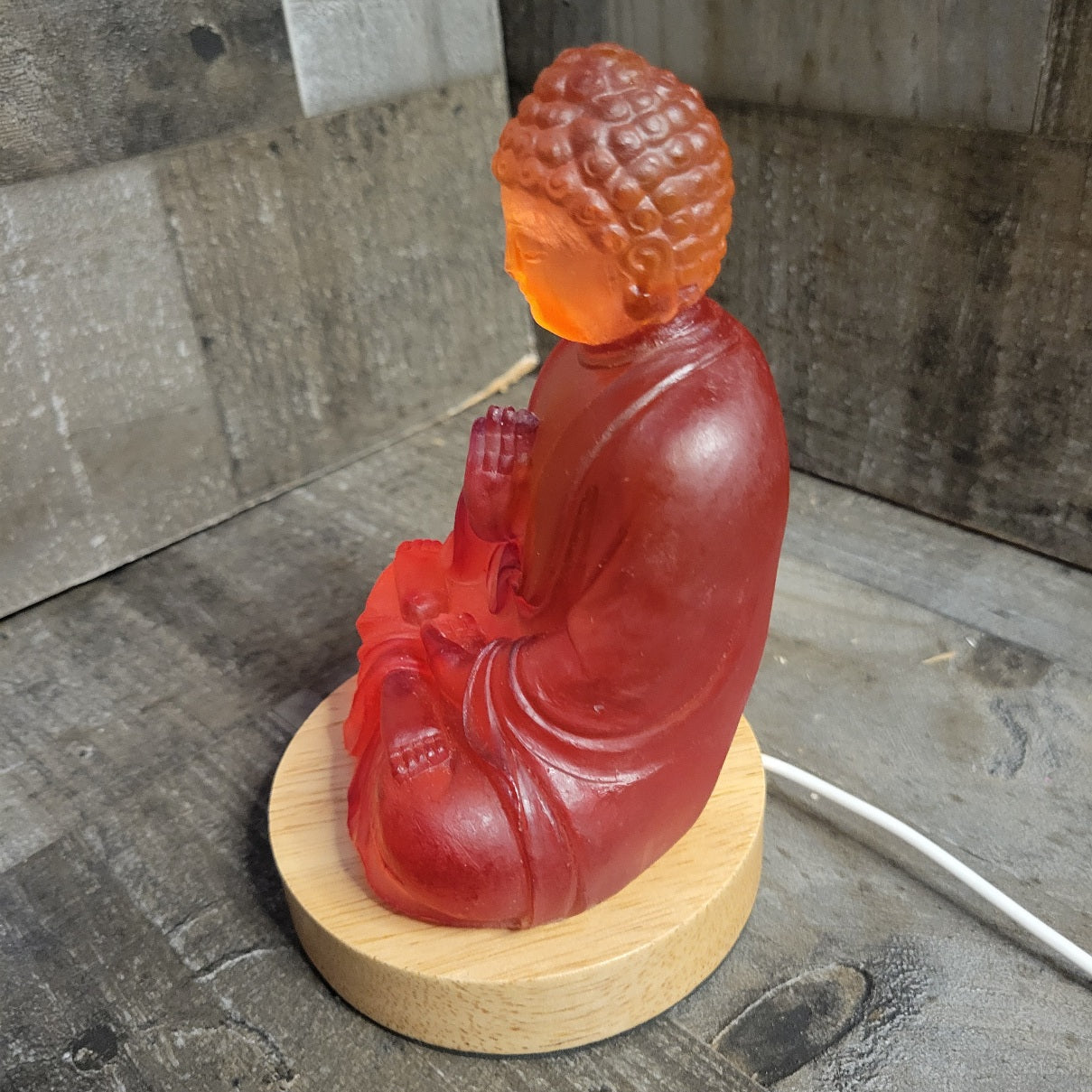 Inner Glow Red Buddha