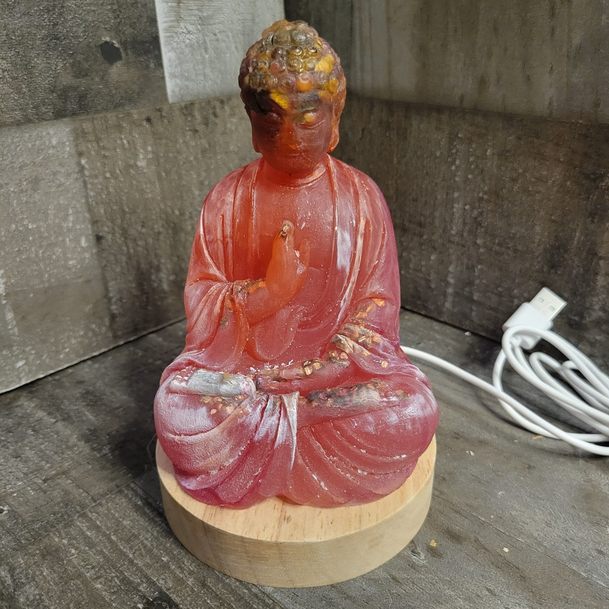 Aged Tiger Eye Buddha