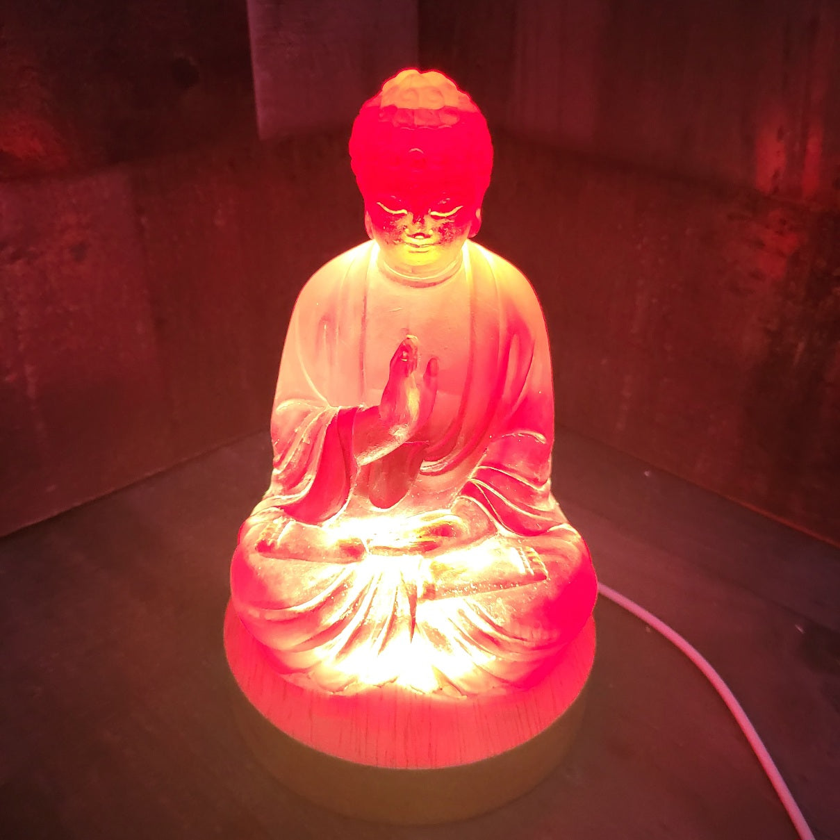 Inner Glow Red Buddha